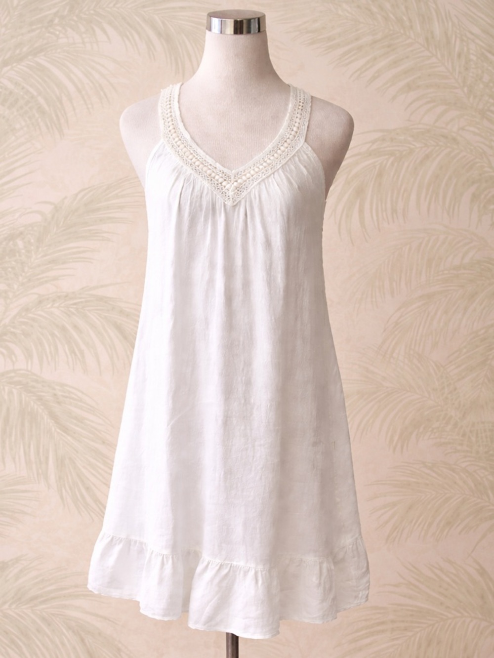Terzo Millennio • White Linen Dress - Picture 5 of 5